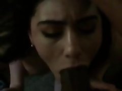 Amateur, Blowjob, Brunette, Interracial