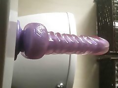 Büyük güzel kadın, Büyük göğüsler, Kızıl saçlı, Dildo